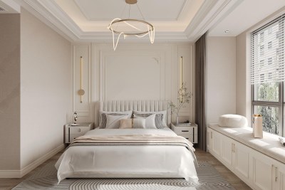 法式家居卧室3D模型下载